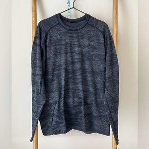 lululemon athletica Dark Gray camo long sleeve metal vent tech